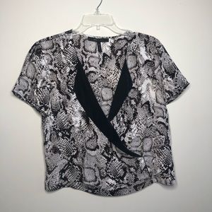 BCBG print blouse